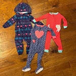 Baby girl 12 months sleepers 💜✨